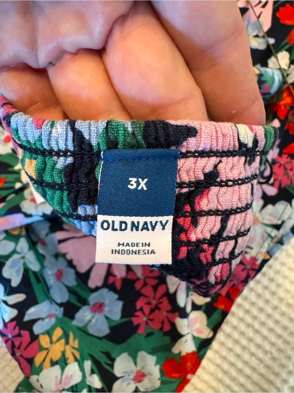 Old Navy 3X Floral linen Slip Dress with Adjustable Straps